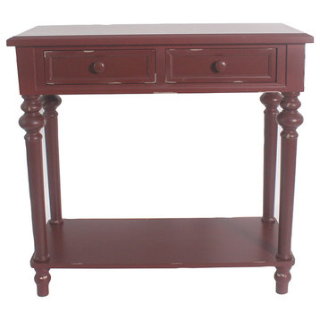 Shelton Accent End Table, 30 1/2" Tall, Red