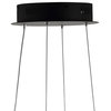 Alexia 25" Abstract Integrated LED Adjustable Pendant, Black