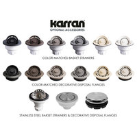 Karran Drop-In Quartz 33" 1-Hole Single Bowl Kitchen Sink, White