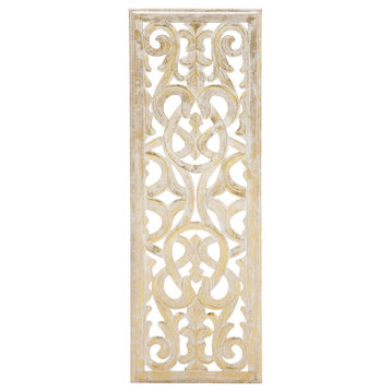 Traditional Gold Wooden Wall Decor 96070