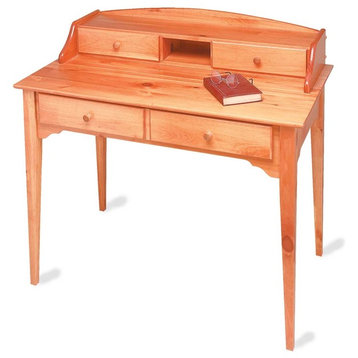 Wood Desk Heirloom Solid Pine Mission Desk for Office