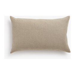 Barn & Willow : Belgian Linen Lumbar Pillows : Flax - Decorative Pillows