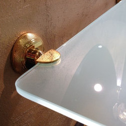 Cristal et Bronze 1765 Cisele Shelf Holder Glass Shelf - Products