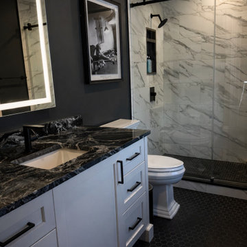 Modern Black & White Luxury Bathroom Renovation