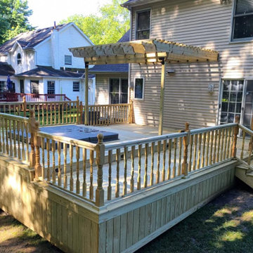 Deck with Spa - Before and After