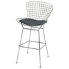 Wireback Wireback Dining Side Chair with Black Cushion