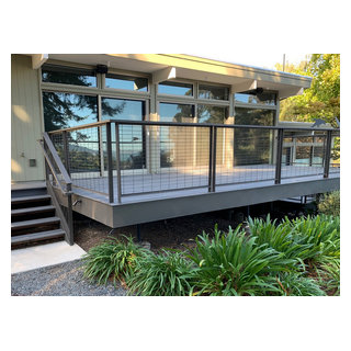 Contemporary Composite Deck with Custom Metal Railing - Modern - Deck ...