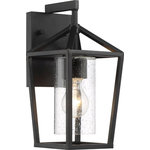 Nuvo Lighting - Nuvo Lighting 60/6591 Hopewell - 1 Light Small Outdoor Wall Lantern - Hopewell; 1 Light; Small Lantern; Matte Black FiniHopewell 1 Light Sma Matte Black Clear Se *UL: Suitable for wet locations Energy Star Qualified: n/a ADA Certified: n/a  *Number of Lights: Lamp: 1-*Wattage:60w A19 Medium Base bulb(s) *Bulb Included:No *Bulb Type:A19 Medium Base *Finish Type:Matte Black