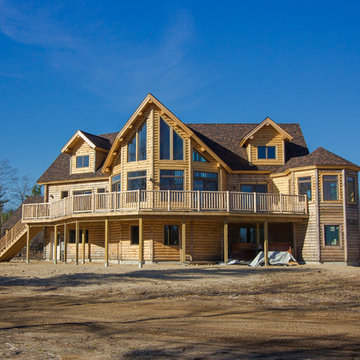 Log Home In Limington, Maine