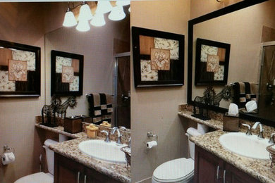 Frame existing bathroom mirrors