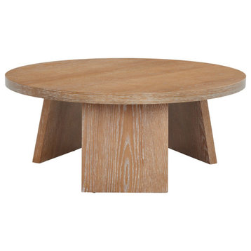 Safavieh Couture Julianna Wood Coffee Table, Rustic Oak