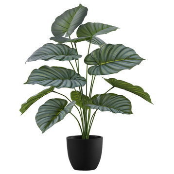 Artificial Plant, 24" Tall, Indoor, Table, Greenery, Potted, Green Leaves