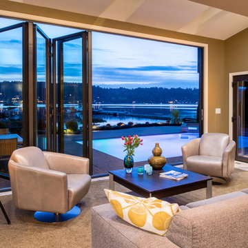 Renton Remodel: New life breathed into an existing home. with NanaWall glass doo