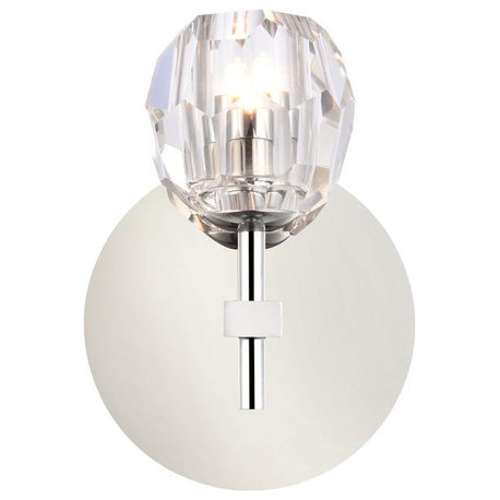 Lux Light 5.5" 1-Light Chrome Wall Sconce