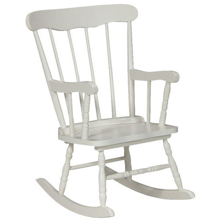 International Concepts Kids Rocker in Linen White