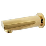 Kingston Brass - Kingston Brass Tub Faucet Spout With Flange, Polished Brass - Premium color finish resist tarnishing and corrosion