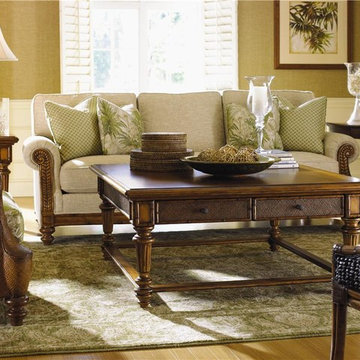 Island Estate Boca Cocktail Table With Woven Accents