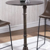 Round Bar Table, Antique Bronze