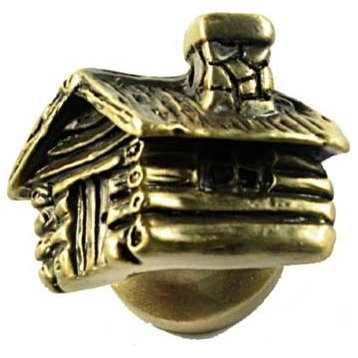 Cabin Knob - Antique Brass, SIE-681329