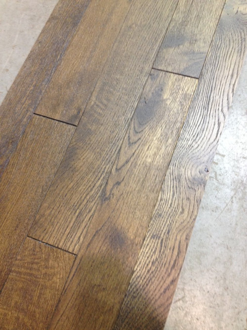 Wire brushed oak