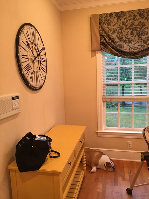 I hate decorating shelves. How to improve eat in kitchen hutch. new Te