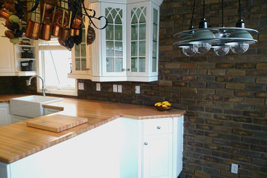 Example of a classic kitchen design in Calgary