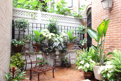 Inspiration for an eclectic shade landscaping in Boston.