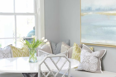 Example of a trendy dining room design in Charleston