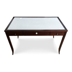 Paris Writing Table with Grommet - Desks And Hutches