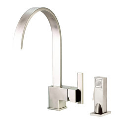 Danze Sirius&trade; Single Handle Kitchen Faucet with Spray - Kitchen Faucets