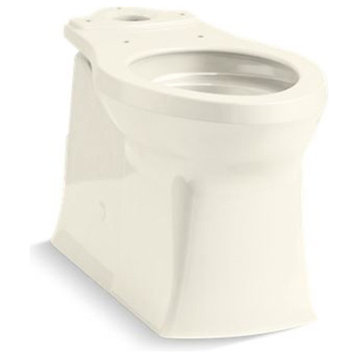 Kohler Corbelle Comfort Height Elongated Toilet Bowl w/ Skirted Trapway, Biscuit