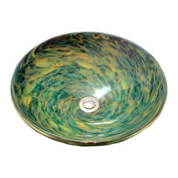 Suzanne Guttman - Glass Bathroom Sink | Iris Cream - Bathroom Sinks
