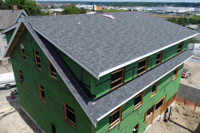 Example of an exterior home design in Providence
