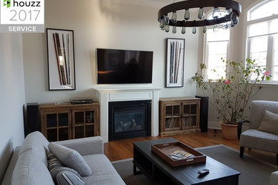 Example of a living room design in Toronto