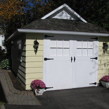 1910 craftsman garage by Hardrock Construction