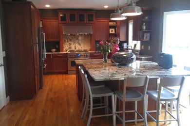 Kitchen - transitional kitchen idea in New York