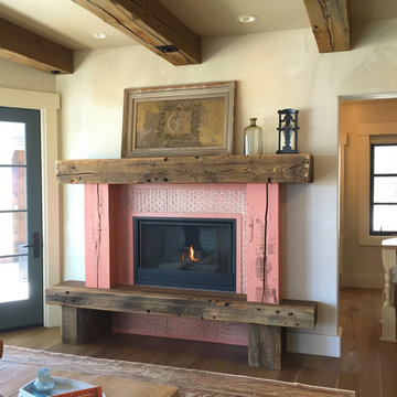 Colored Fireplace Mantels