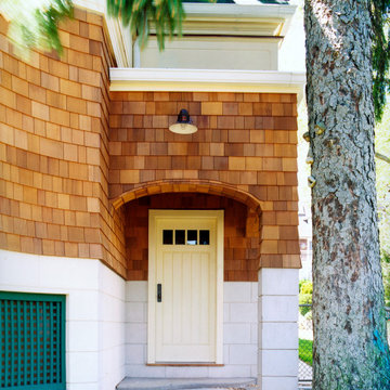 Rear entry door