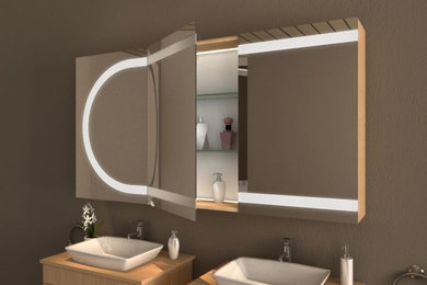 LED Badspiegelschrank Auf-/Unterputz Maßanfertigung - BERLIN - von Spiegel21