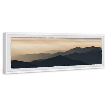 "Vibrant Sunrise" Framed Painting Print, 30x10