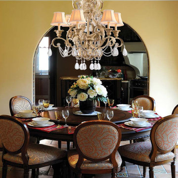 Winslow Collection 6-Light 28" Champagne Chandelier with Optical Crystal