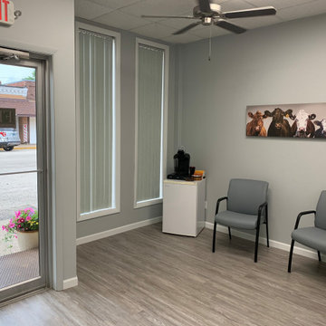 Farm Business Farm Management Office Remodel with Vinyl Plank