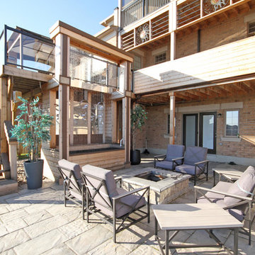 Multi Level Deck With Rain curtain