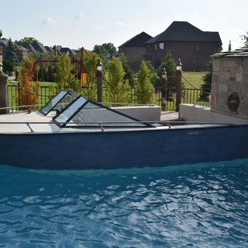 Backyard Boating Gunite Pool with ecoFinish KON