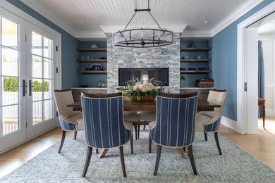 Transitional dining room photo in Bridgeport