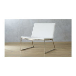 triumph chalk lounge chair | CB2 - Dining Chairs