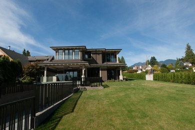 Contemporary exterior home idea in Vancouver
