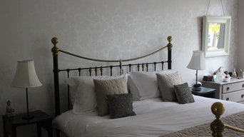 Master bedroom in a Victorian property redesign