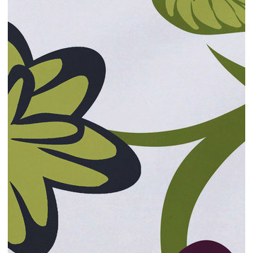 18"x14" Tropical Floral, Floral Print Placemat, Purple, Set of 4