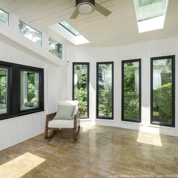 All New Black Windows in Sun Room Style Space - Renewal by Andersen San Francisc